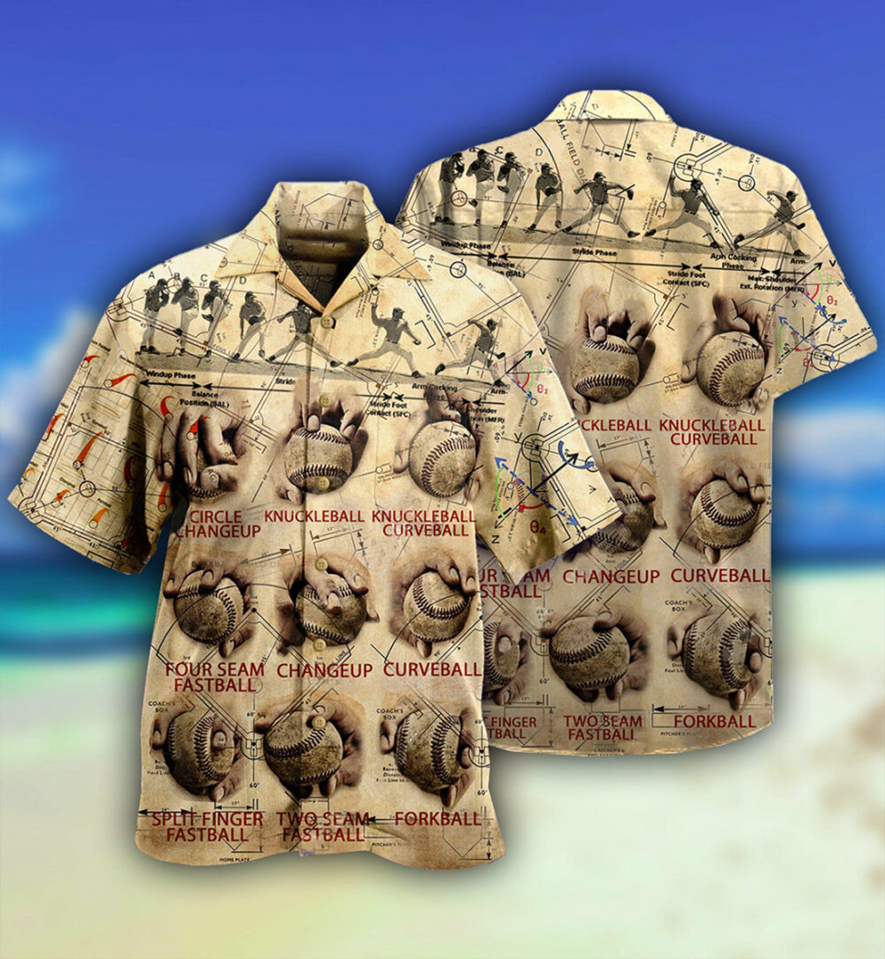 Baseball Pitching Grips Baseball Match - Hawaiian Shirt - Owl Ohh - Owl Ohh