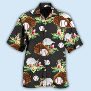 Baseball Tropical Floral - Hawaiian Shirt - Owl Ohh - Owl Ohh