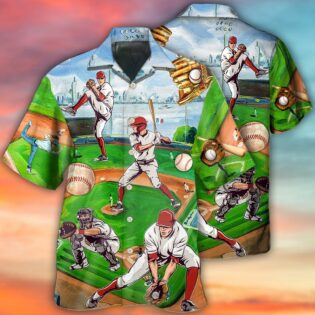 Baseball Is My Therapy - Hawaiian Shirt - Owl Ohh - Owl Ohh