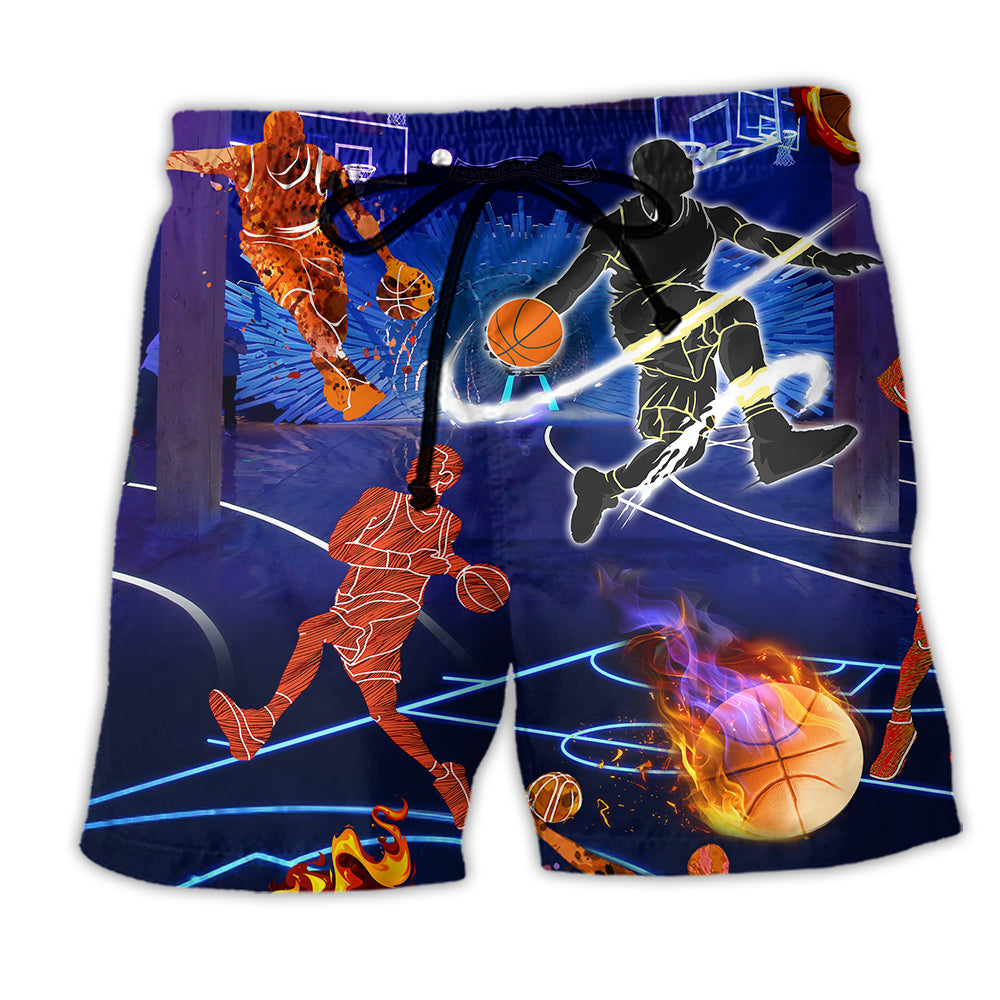 Basketball Its In My DNA - Beach Short - Owl Ohh - Owl Ohh