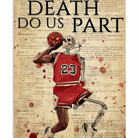 Basketball Till Death Do Us Part - Vertical Poster - Owl Ohh - Owl Ohh