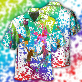 Basketball Colorful Painting - Hawaiian Shirt - Owl Ohh - Owl Ohh