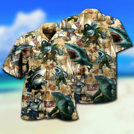 Shark Be Jawsome Be A Shark - Hawaiian Shirt - Owl Ohh - Owl Ohh