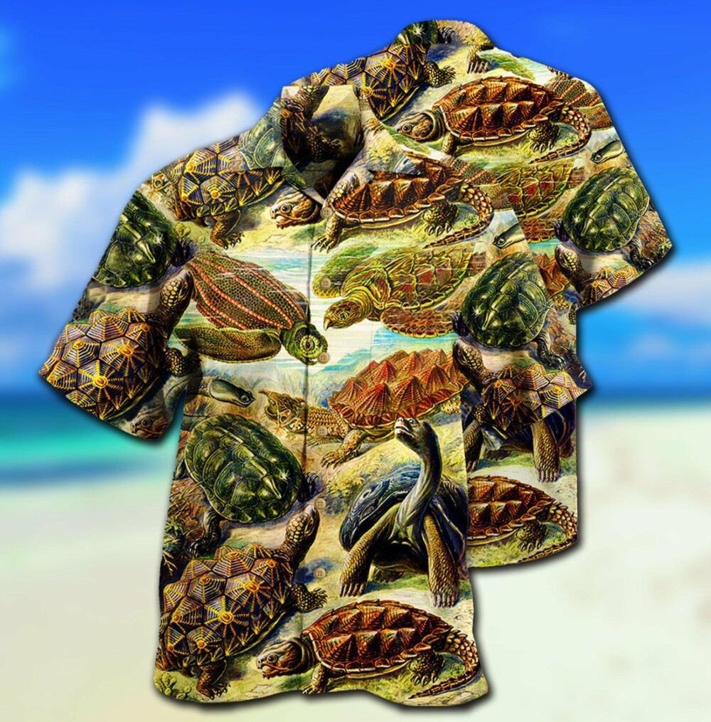 Turtle Be Not Afraid Of Going Slowly Beach - Hawaiian Shirt - Owl Ohh - Owl Ohh