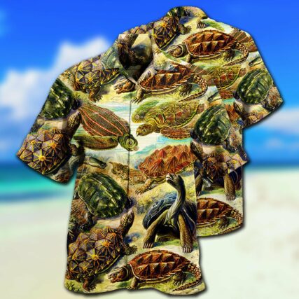 Turtle Be Not Afraid Of Going Slowly Beach - Hawaiian Shirt - Owl Ohh - Owl Ohh