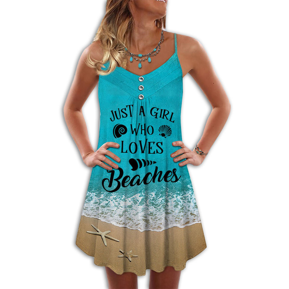 Beach Girl Just A Girl Who Loves Beach - Summer Dress - Owl Ohh - Owl Ohh