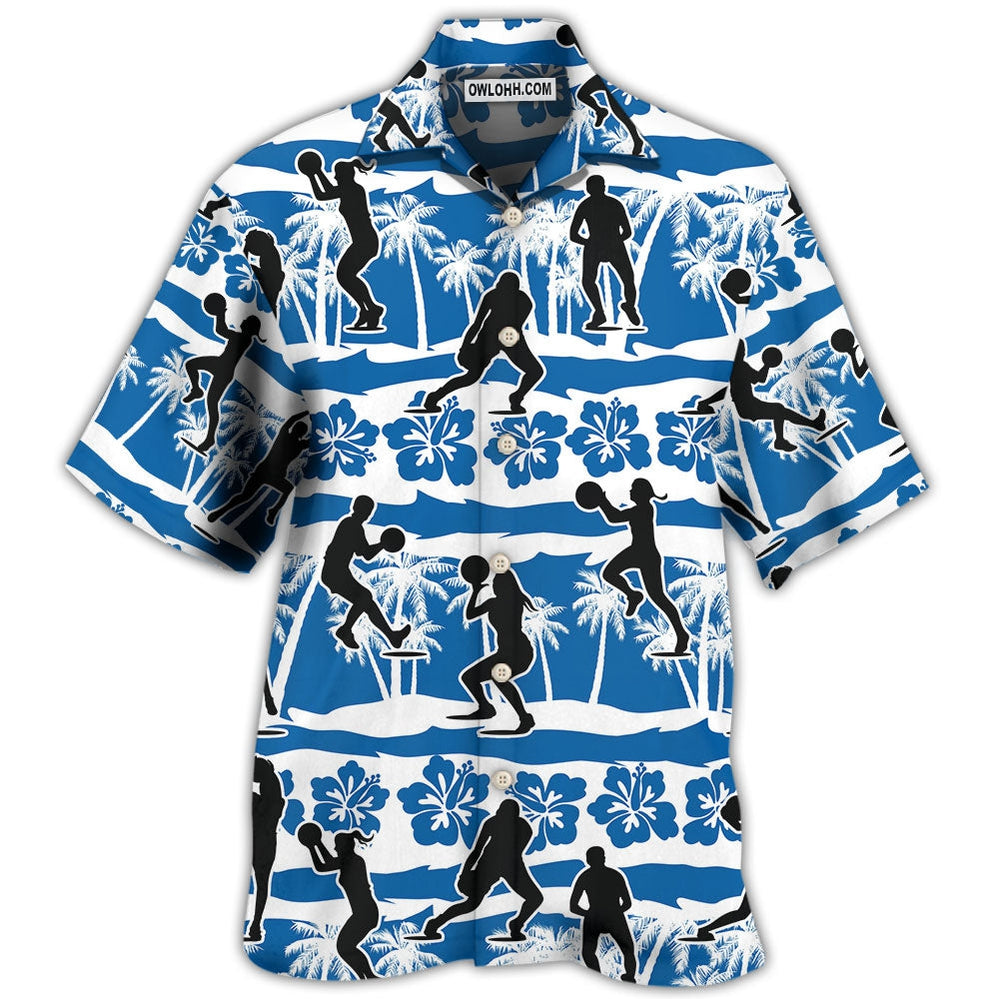 Netball Beach Tropical Floral - Hawaiian Shirt - Owl Ohh for men and women, kids - Owl Ohh