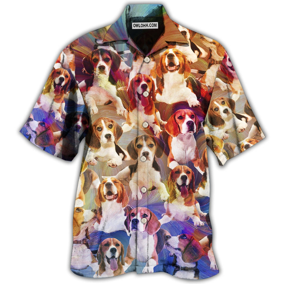 Beagle Dog Cool Vintage Style - Hawaiian Shirt - Owl Ohh - Owl Ohh