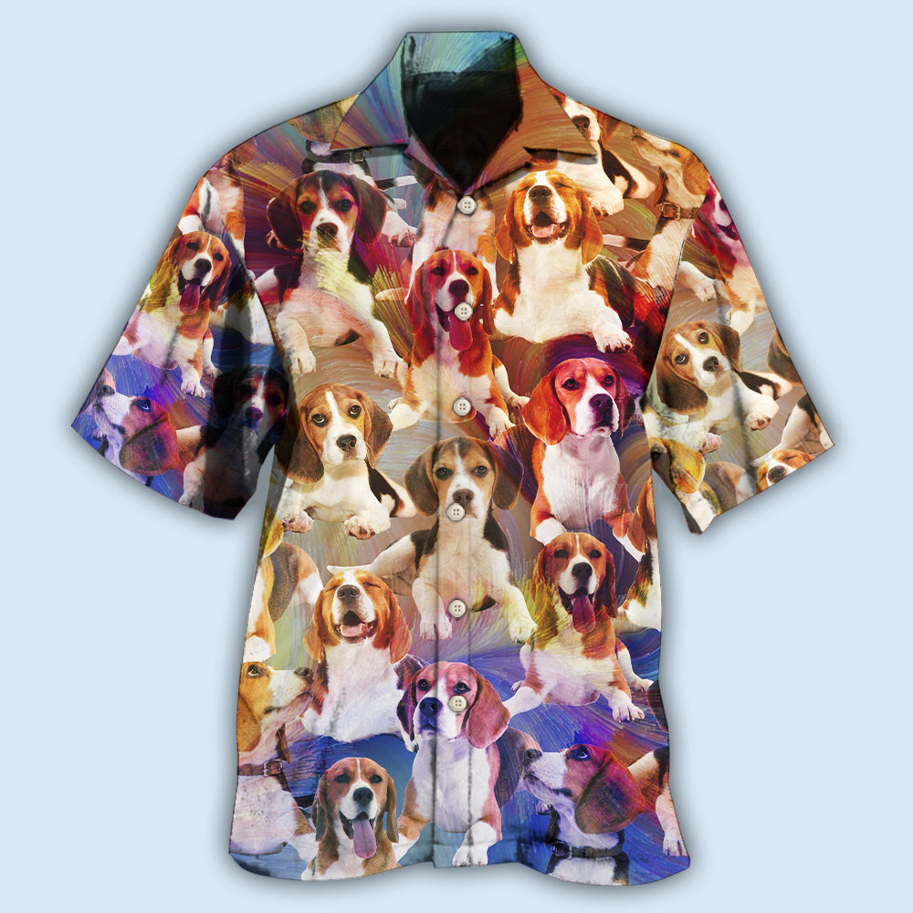 Beagle Dog Cool Vintage Style - Hawaiian Shirt - Owl Ohh - Owl Ohh