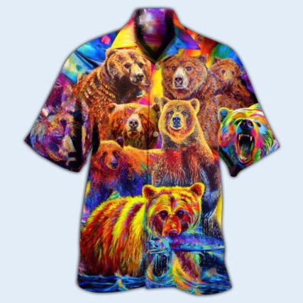 Bear Life Is Better With A Bear Color Life - Hawaiian Shirt - Owl Ohh - Owl Ohh