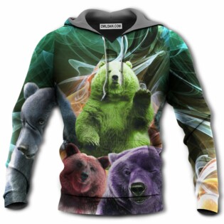 Bear Love Ligh Neon - Hoodie - Owl Ohh - Owl Ohh