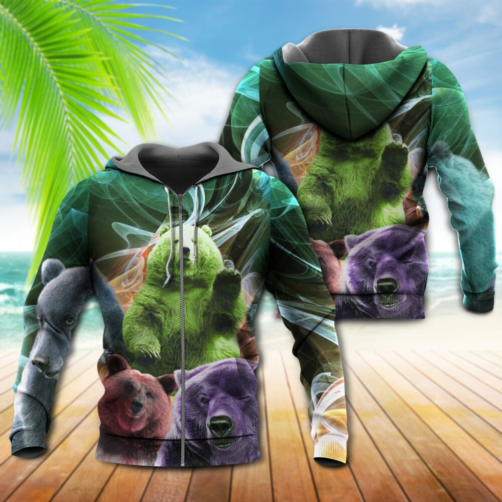 Bear Love Ligh Neon - Hoodie - Owl Ohh - Owl Ohh