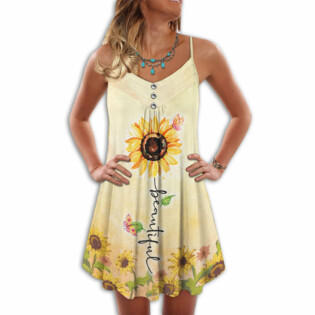 Sunflower With Beautiful And Stunning Style - Summer Dress - Owl Ohh - Owl Ohh