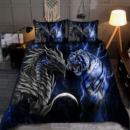 Dragon Blue Dragon And Tiger - Bedding Cover - Owl Ohh - Owl Ohh