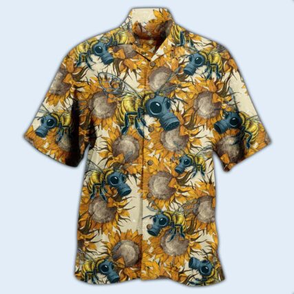 Bee Bees Fly Everywhere And Sunflowers - Hawaiian Shirt - Owl Ohh - Owl Ohh