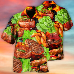 BBQ Beefsteak Salad - Hawaiian Shirt - Owl Ohh - Owl Ohh