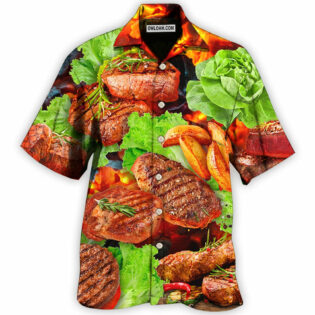 BBQ Beefsteak Salad - Hawaiian Shirt - Owl Ohh - Owl Ohh