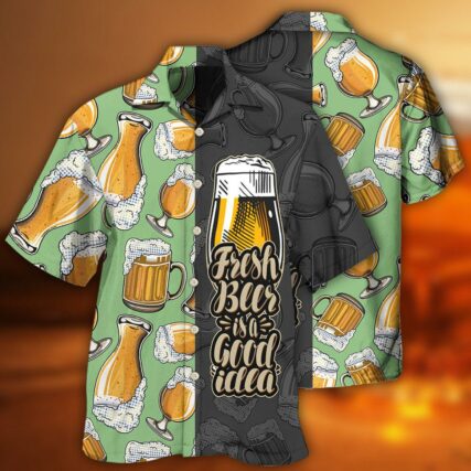 Beer Fresh Beer Is A Good Idea - Hawaiian Shirt - Owl Ohh - Owl Ohh