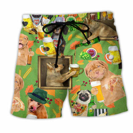 Beer Dog Loves Beer Everyday - Beach Short - Owl Ohh - Owl Ohh