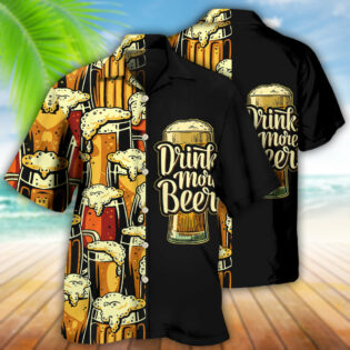 Beer Favorite Drink More Beer - Hawaiian Shirt - Owl Ohh - Owl Ohh