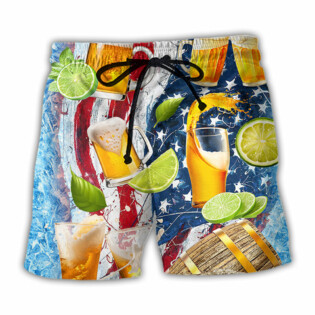Beer Independence Day - Beach Short - Owl Ohh - Owl Ohh