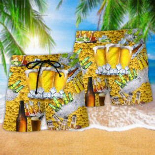 Beer Is BrewTiful Style - Beach Short - Owl Ohh - Owl Ohh