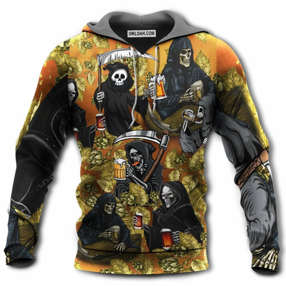 Beer Relax I Am Just Here For The Beer - Hoodie - Owl Ohh - Owl Ohh