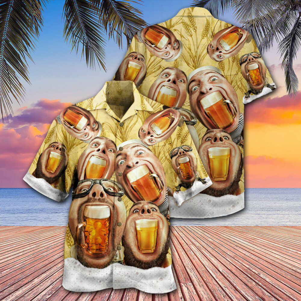 Beer Wish You Were Beer - Hawaiian Shirt - Owl Ohh - Owl Ohh