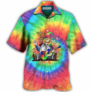 Hippie Believe In The Power Of Music Hippie Gnome - Hawaiian Shirt - Owl Ohh - Owl Ohh