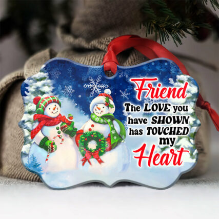 Snowman Friend The Love You - Horizontal Ornament - Owl Ohh - Owl Ohh
