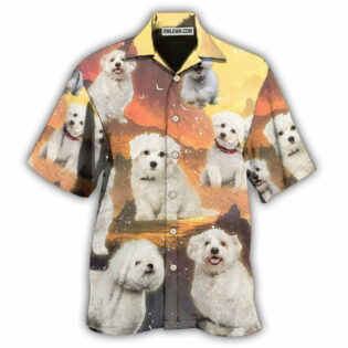 Bichon Frise Dog Lovely Sunset - Hawaiian Shirt - Owl Ohh - Owl Ohh