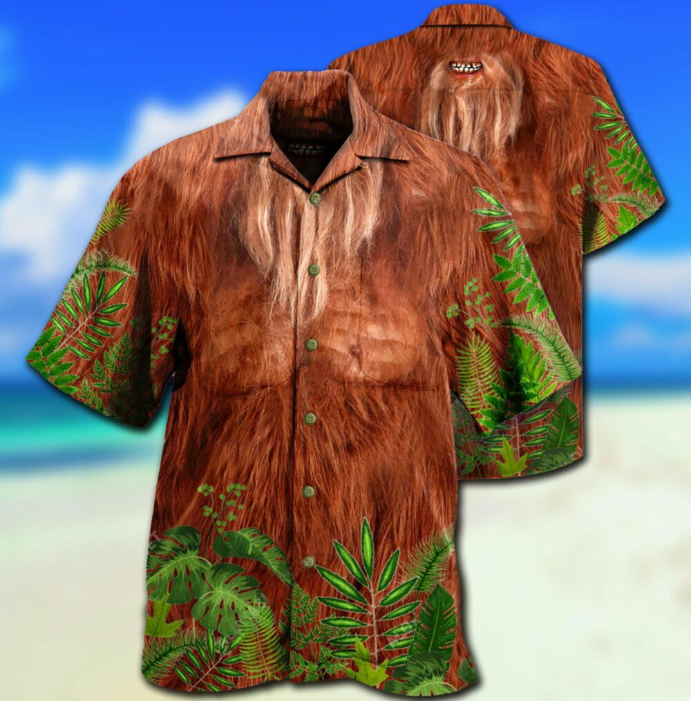 Bigfoot Hair Don't Care - Hawaiian Shirt - Owl Ohh - Owl Ohh