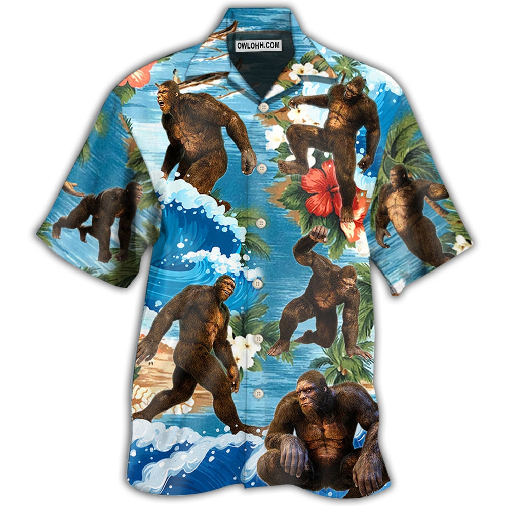Bigfoot Tropical Style - Hawaiian Shirt - Owl Ohh - Owl Ohh