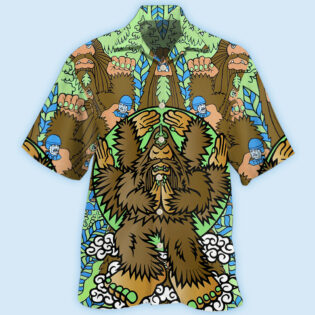 Bigfoot Funny Art Style - Hawaiian Shirt - Owl Ohh - Owl Ohh