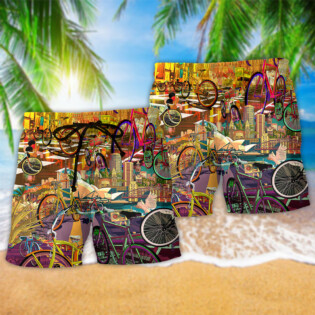 Bike Can Take Me Anywhere Art - Beach Short - Owl Ohh - Owl Ohh