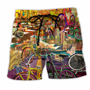 Bike Can Take Me Anywhere Art - Beach Short - Owl Ohh - Owl Ohh