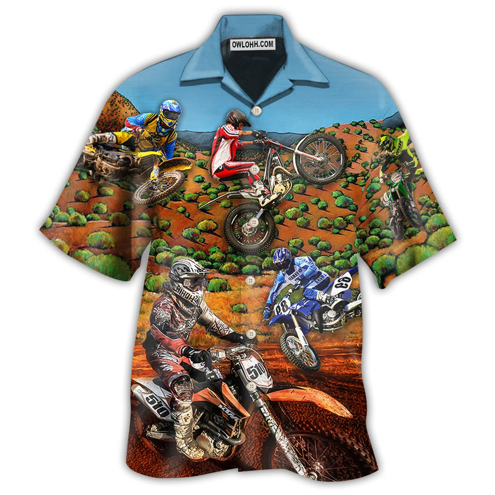 Bike Dirt Bike Cool Style - Hawaiian shirt - Owl Ohh - Owl Ohh