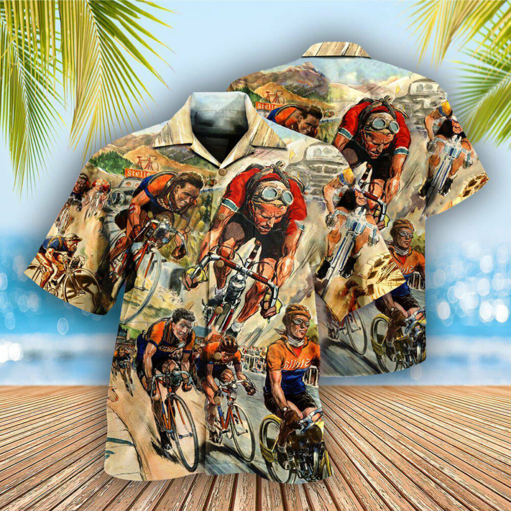 Bike Get Your Ride Bicycle Racing - Hawaiian Shirt - Owl Ohh - Owl Ohh