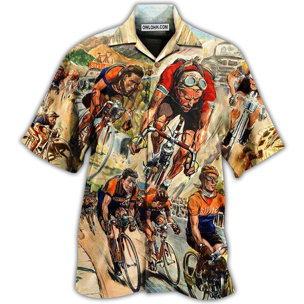 Bike Get Your Ride Bicycle Racing - Hawaiian Shirt - Owl Ohh - Owl Ohh