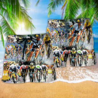 Bike Just Enjoy The Ride Road Bicycle Racing - Beach Short - Owl Ohh - Owl Ohh
