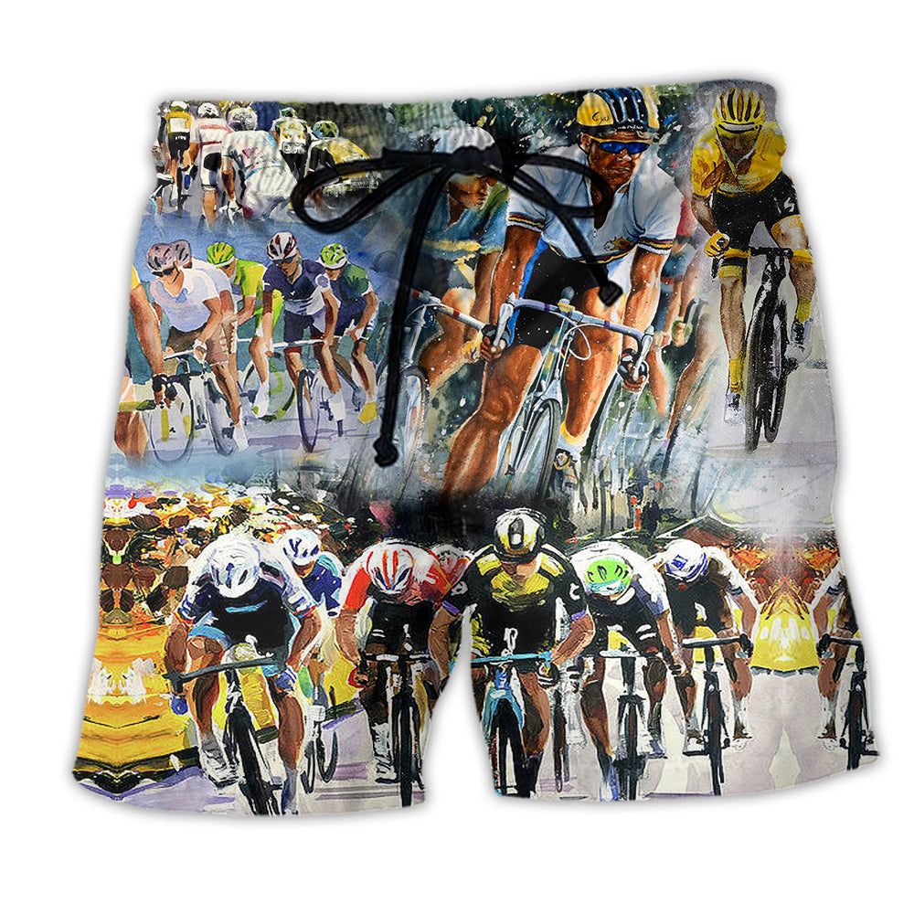 Bike Just Enjoy The Ride Road Bicycle Racing - Beach Short - Owl Ohh - Owl Ohh