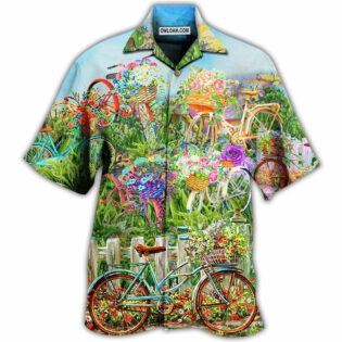 Bike Love Flowers So Much - Hawaiian Shirt - Owl Ohh - Owl Ohh