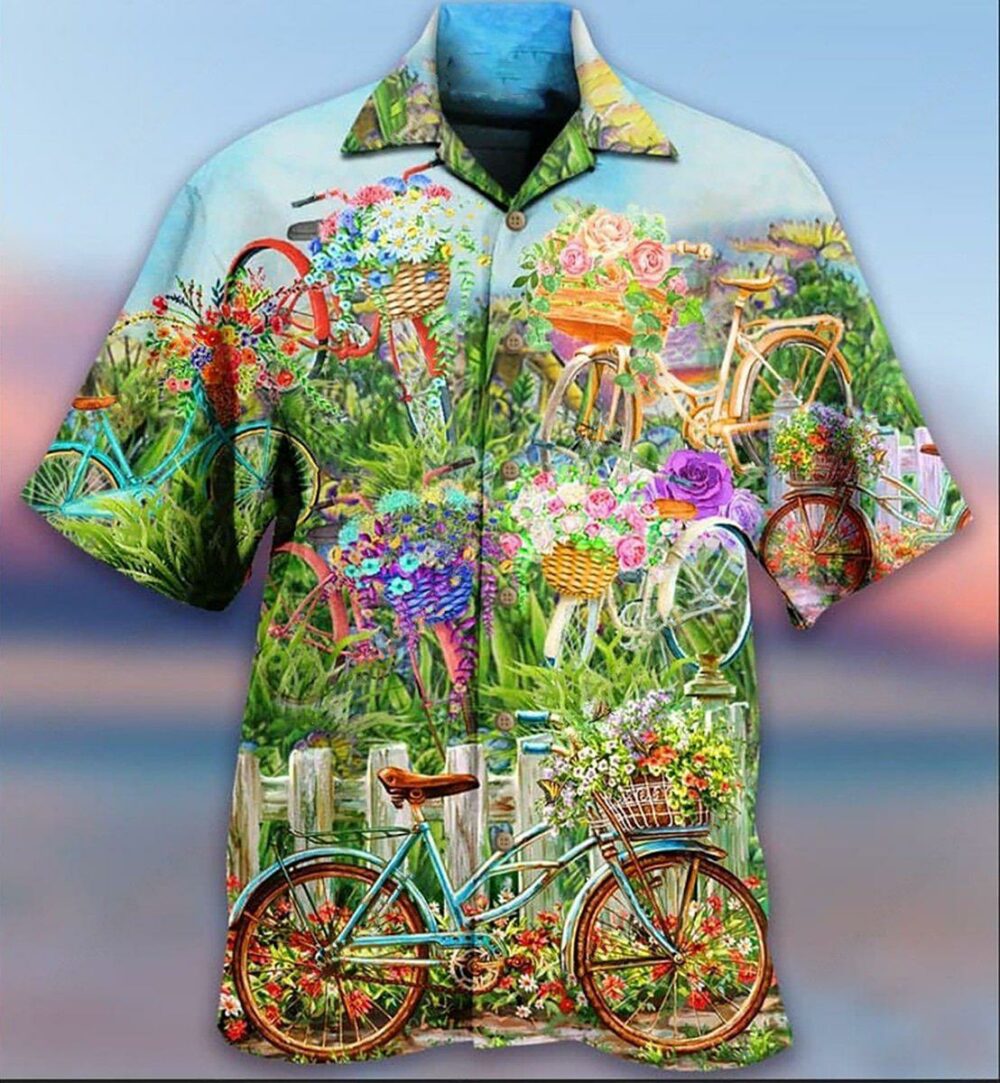 Bike Love Flowers So Much - Hawaiian Shirt - Owl Ohh - Owl Ohh