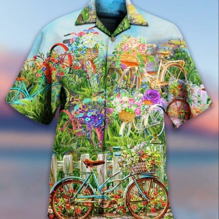 Bike Love Flowers So Much - Hawaiian Shirt - Owl Ohh - Owl Ohh