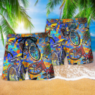 Bike Love Summer Color Style - Beach Short - Owl Ohh - Owl Ohh