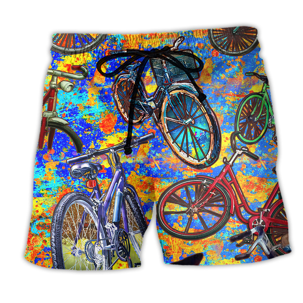 Bike Love Summer Color Style - Beach Short - Owl Ohh - Owl Ohh