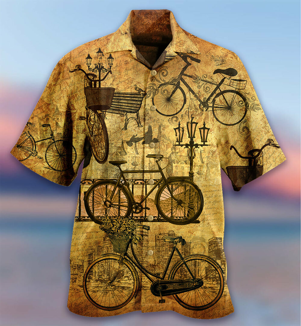 Bike Vintage Love Sunset So Much - Hawaiian Shirt - Owl Ohh - Owl Ohh