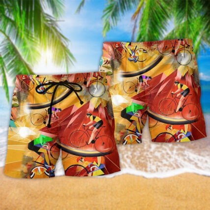 Bike Real Men Dont Need MotorBicycle - Beach Short - Owl Ohh - Owl Ohh