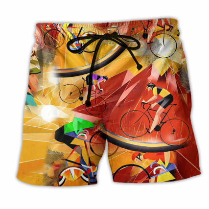Bike Real Men Dont Need MotorBicycle - Beach Short - Owl Ohh - Owl Ohh