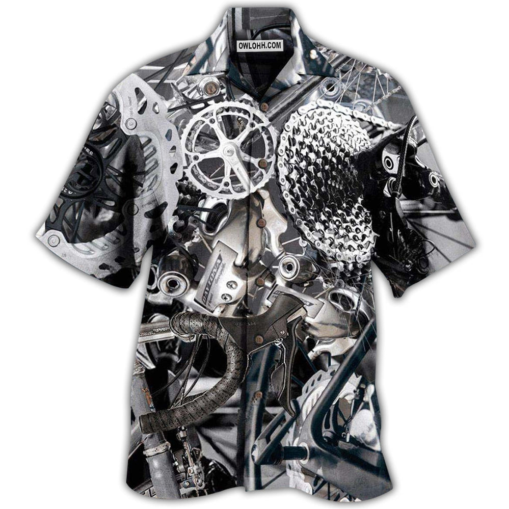 Bike When In Doubt Pedal It Out Bicycle In Dark Style - Hawaiian Shirt - Owl Ohh - Owl Ohh